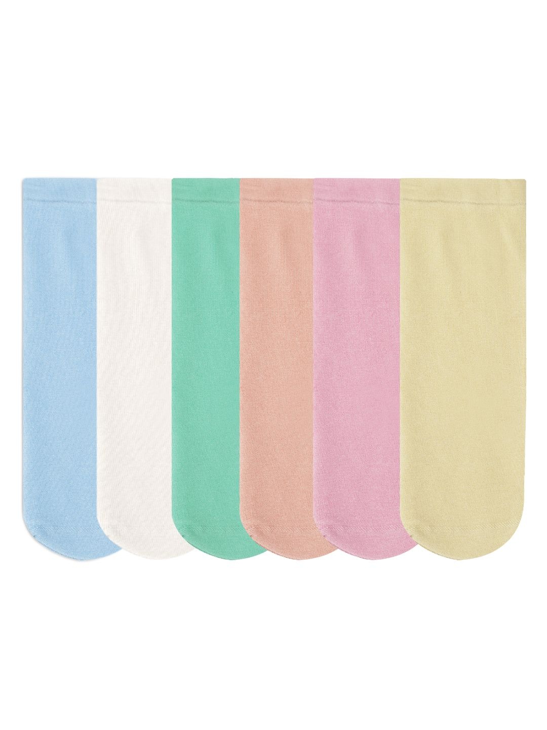 N2S NEXT2SKIN Women Pack Of 6 Assorted Ankle-Length Socks