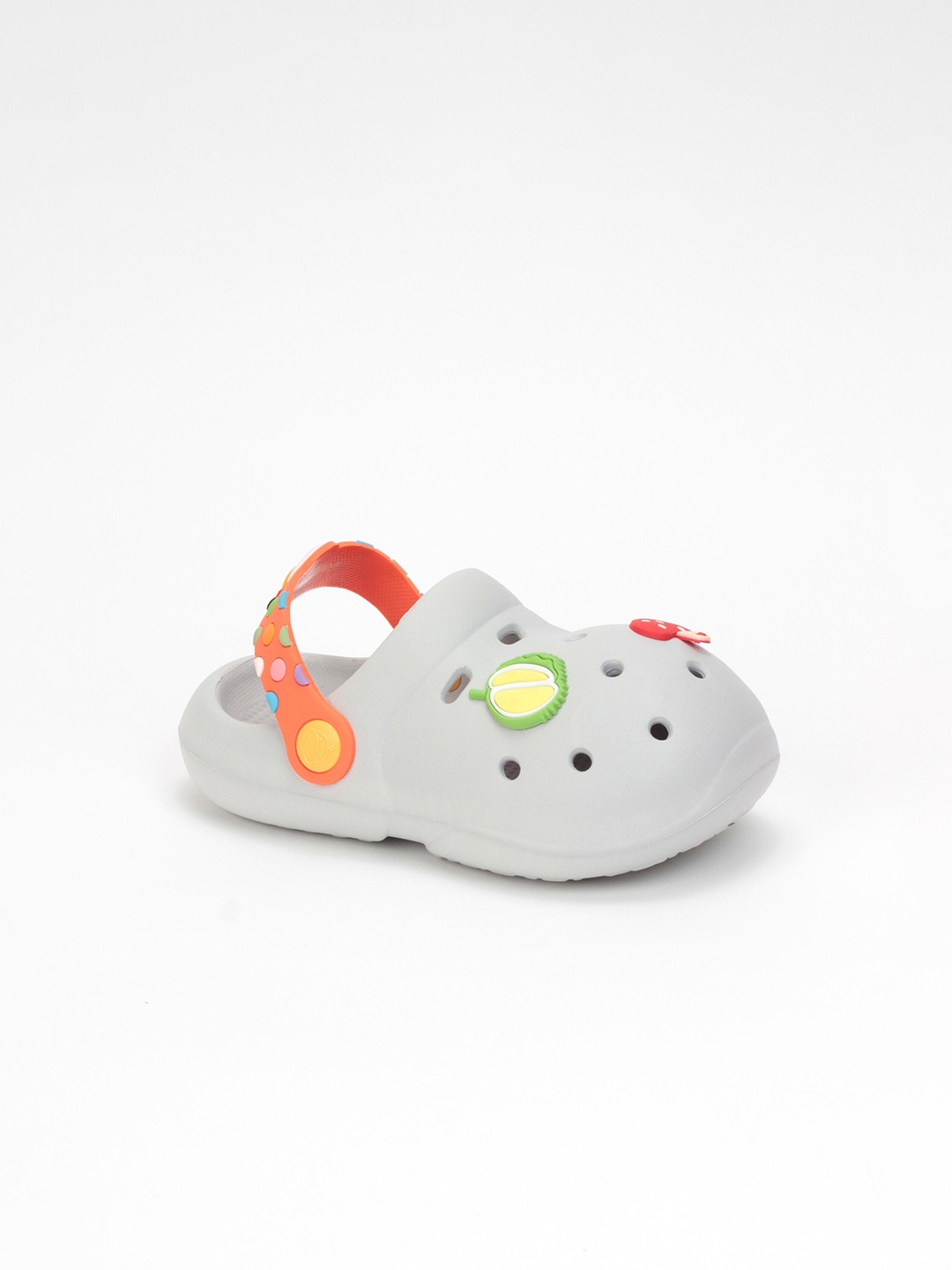 

Lil Lollipop Unisex Kids Grey & Red Clogs