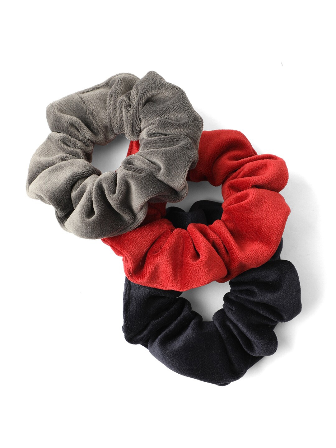 

Knotty Tail Women Set of 3 Ponytail Holders, Red