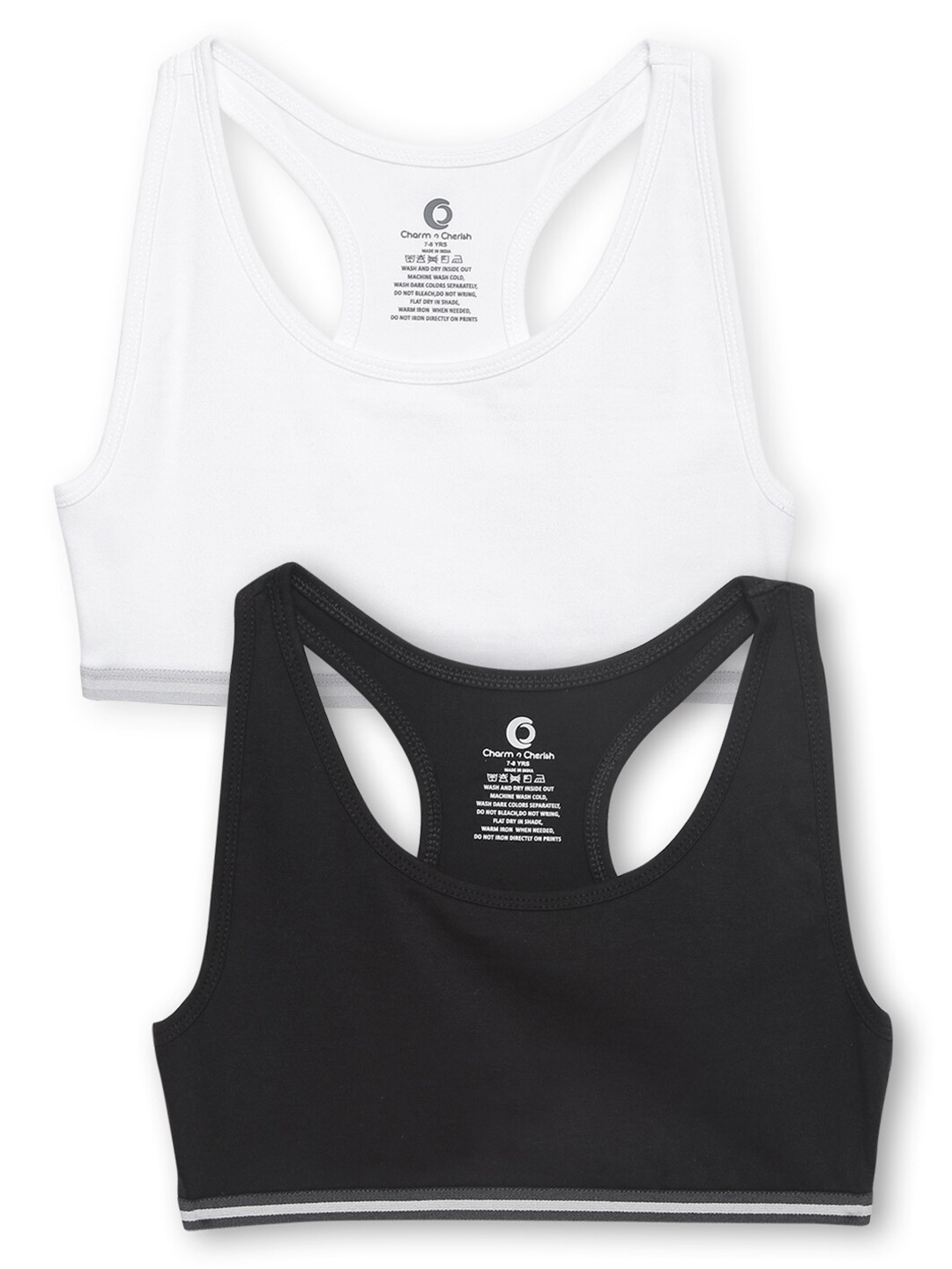 

Charm n Cherish Black & White Beginners Bra- Full Coverage GWSCT1