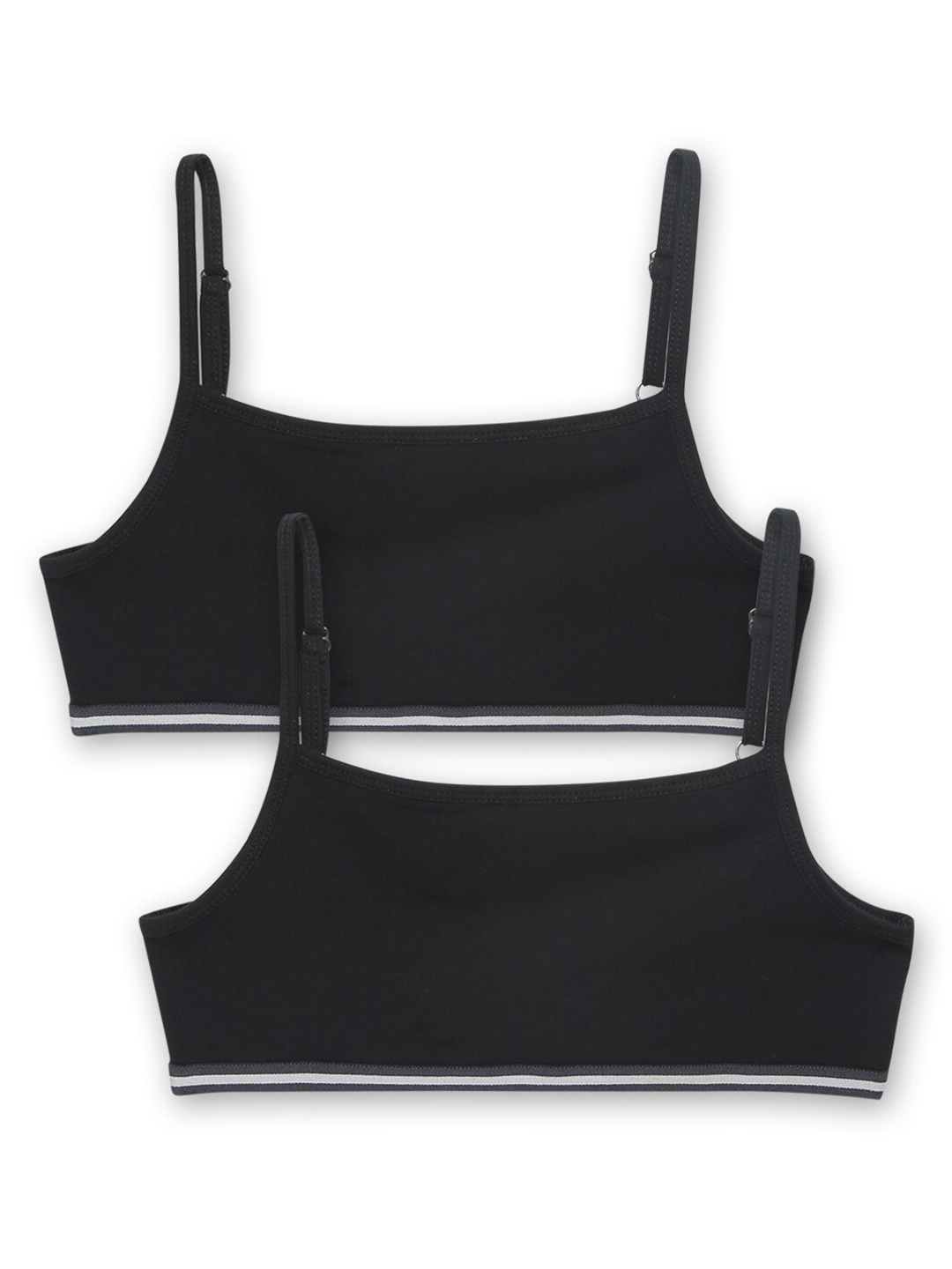 

Charm n Cherish Pack of 2 Black Beginners Bras Half Coverage GWCTO1-Black