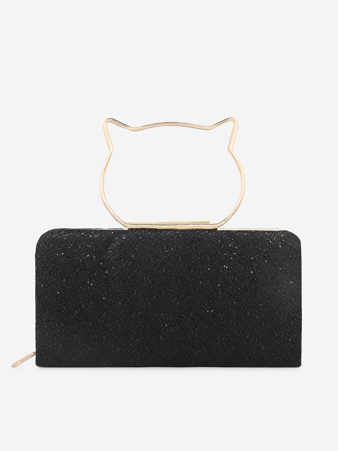 

Stropcarry Black & Gold-Toned Embellished Purse Clutch
