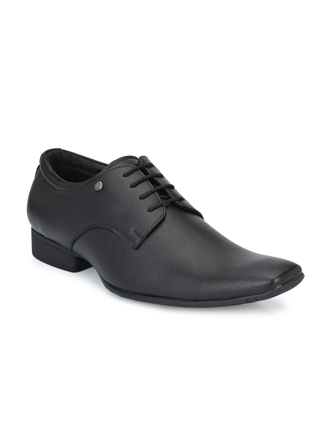 

Hitz Men Black Solid Formal Lace-Up Derbys
