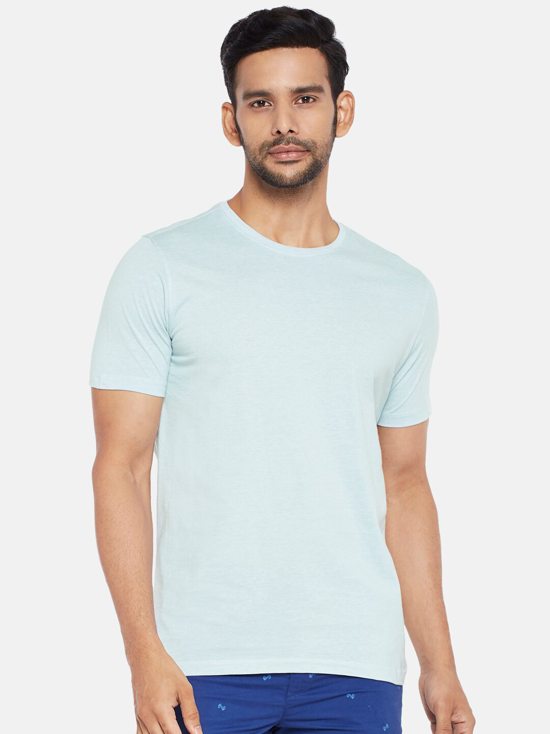 

BYFORD by Pantaloons Men Green Slim Fit T-shirt