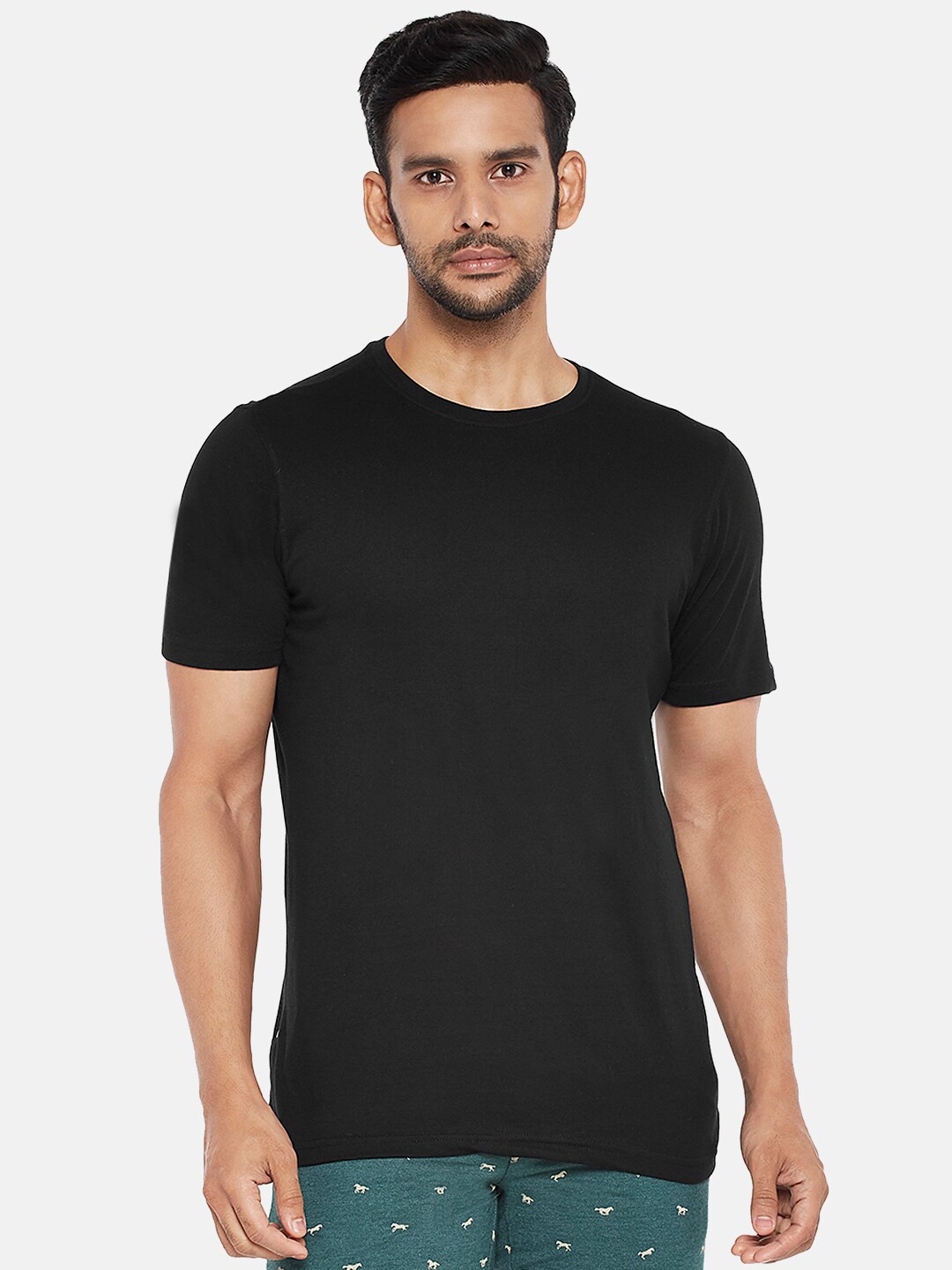 

BYFORD by Pantaloons Men Black T-shirt