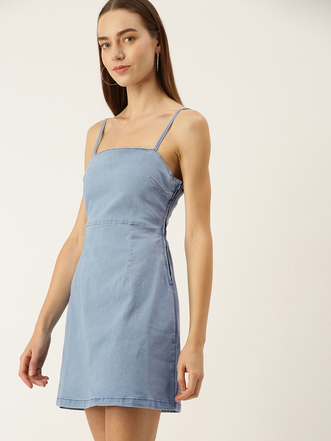 

FOREVER 21 Blue A-Line Mini Dress