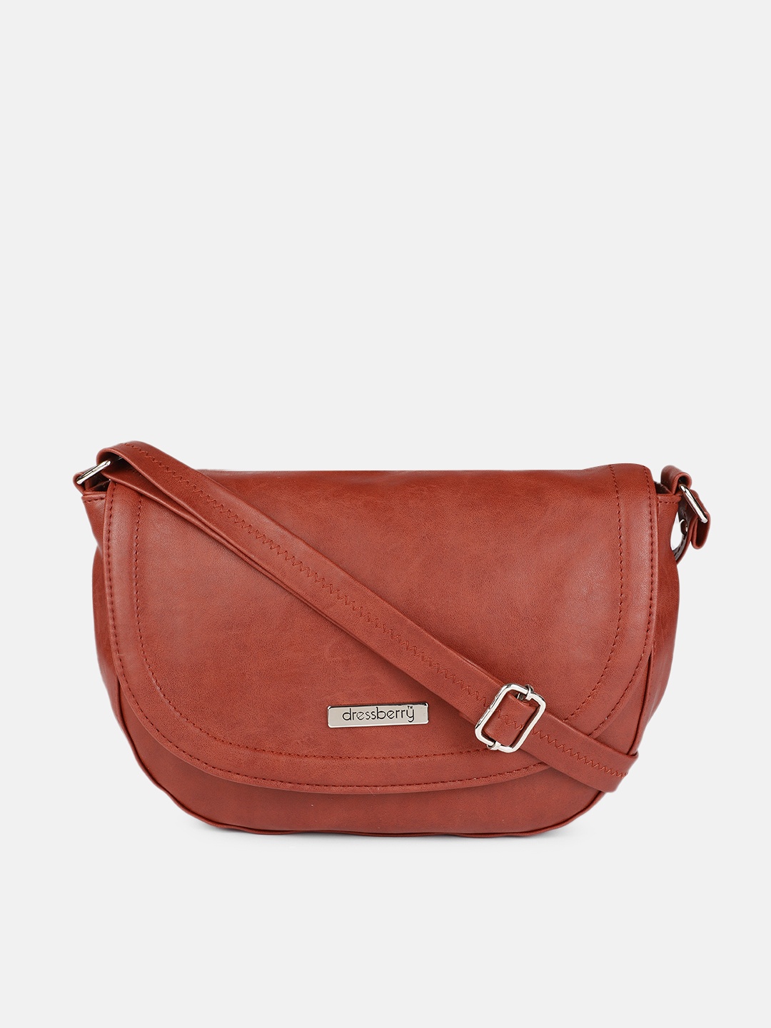 

DressBerry Women Tan Brown Solid Sling Bag