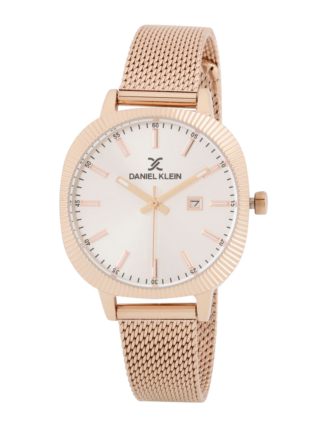 

Daniel Klein Women Rose-Gold Toned Dial Bracelet Style Straps Analogue Watch-DK.1.12825-3