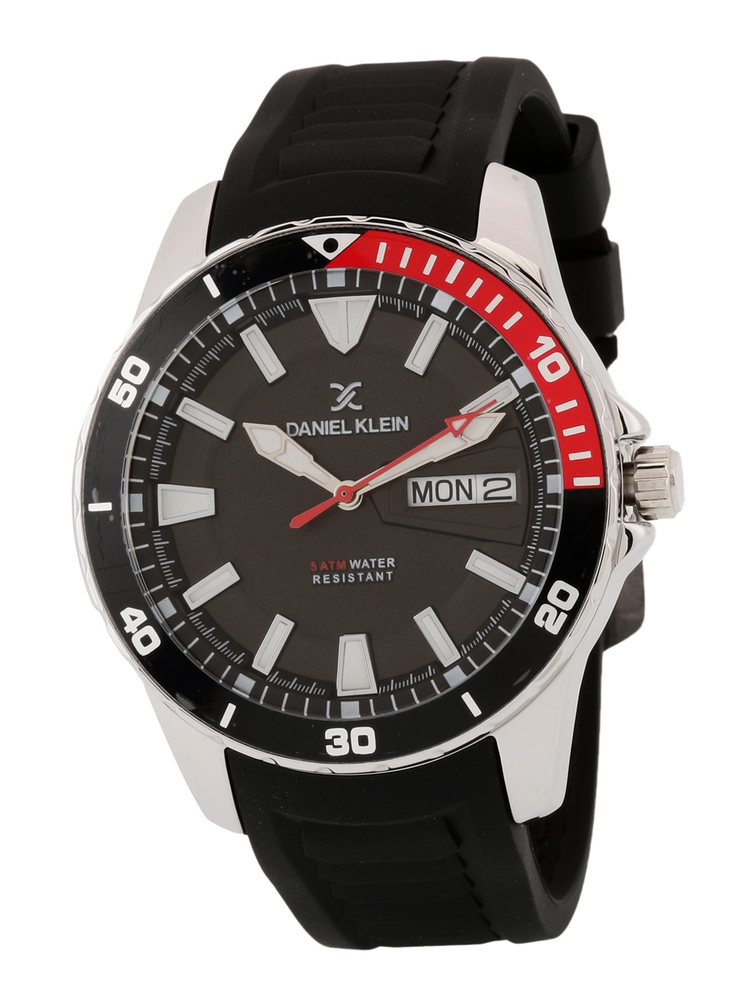 

Daniel Klein Men Gunmetal-Toned Dial & Black Straps Analogue DK.1.12812-3