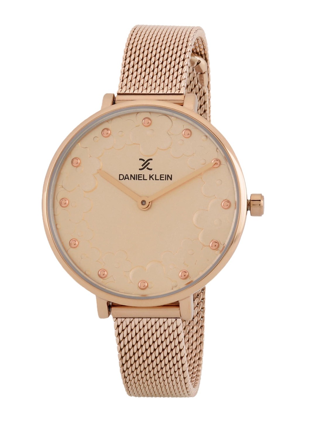 

Daniel Klein Women Rose Gold-Toned Embellished Dial Analogue Watch - DK.1.12777-4