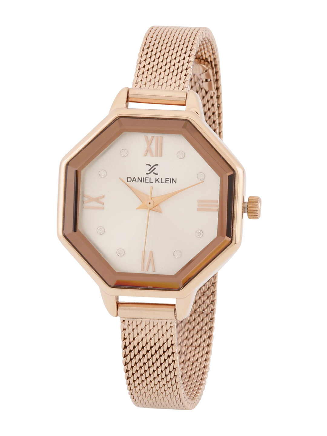 

Daniel Klein Women Silver-Toned Dial & Rose Gold Toned Bracelet Straps Analogue Watch