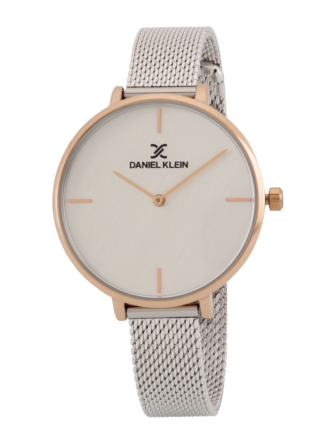 

Daniel Klein Women White Dial & Silver Toned Straps Analogue Watch - DK.1.12778-4-Silver