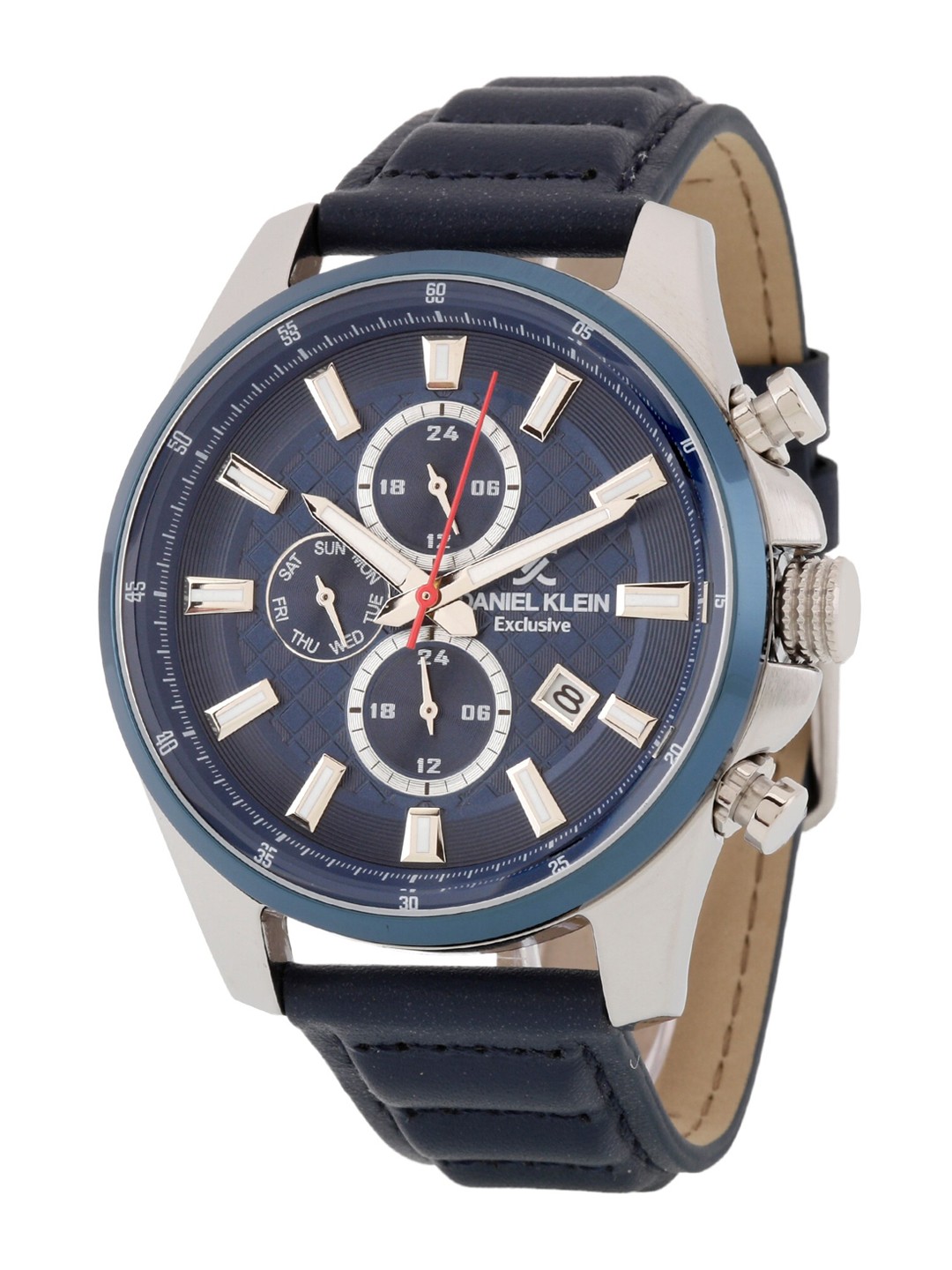 

Daniel Klein Men Blue Dial & Blue Leather Straps Analogue Watch DK.1.12811-6