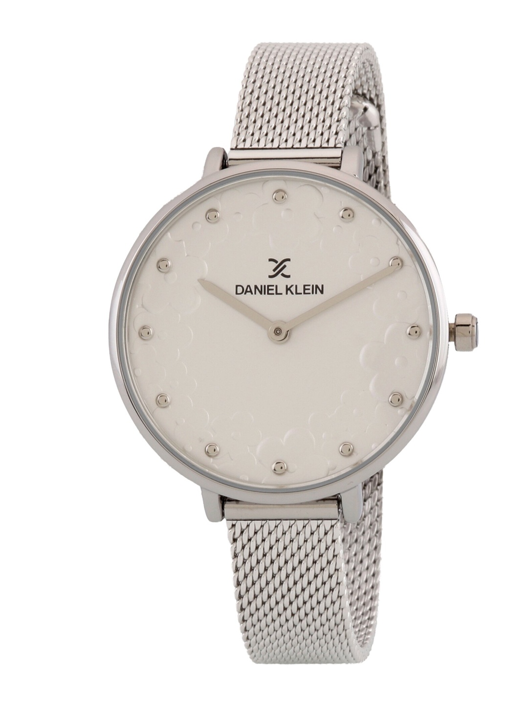 

Daniel Klein Silver-Toned Dial & Bracelet Style Straps Analogue Watch DK.1.12777-1