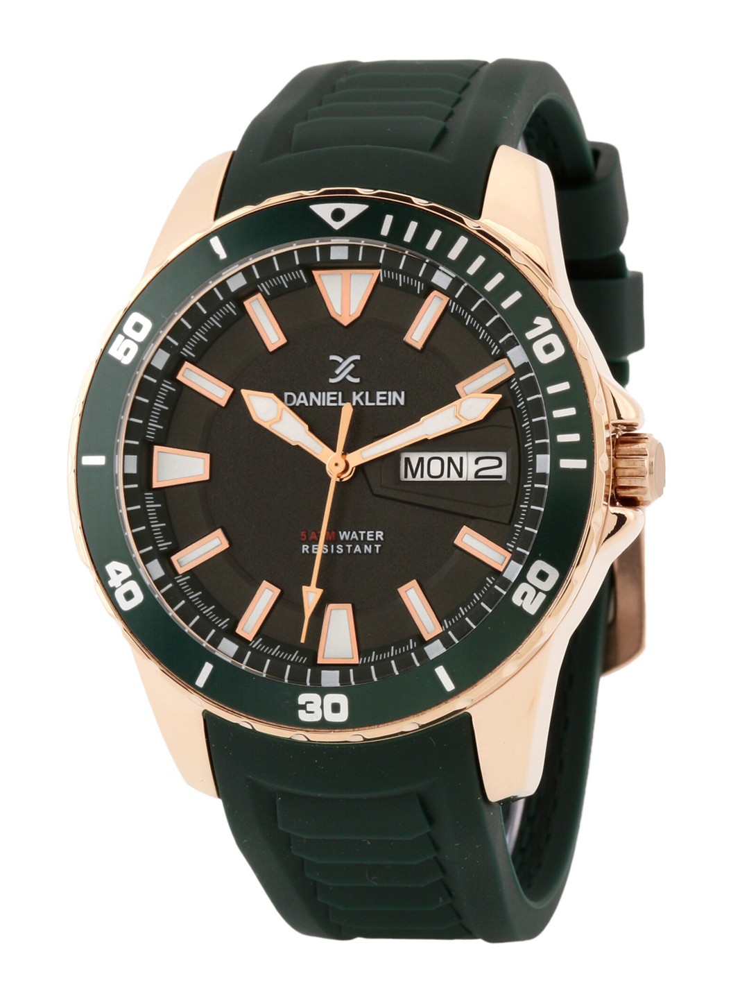 

Daniel Klein Men Green Dial & Green Straps Analogue Watch DK.1.12812-5
