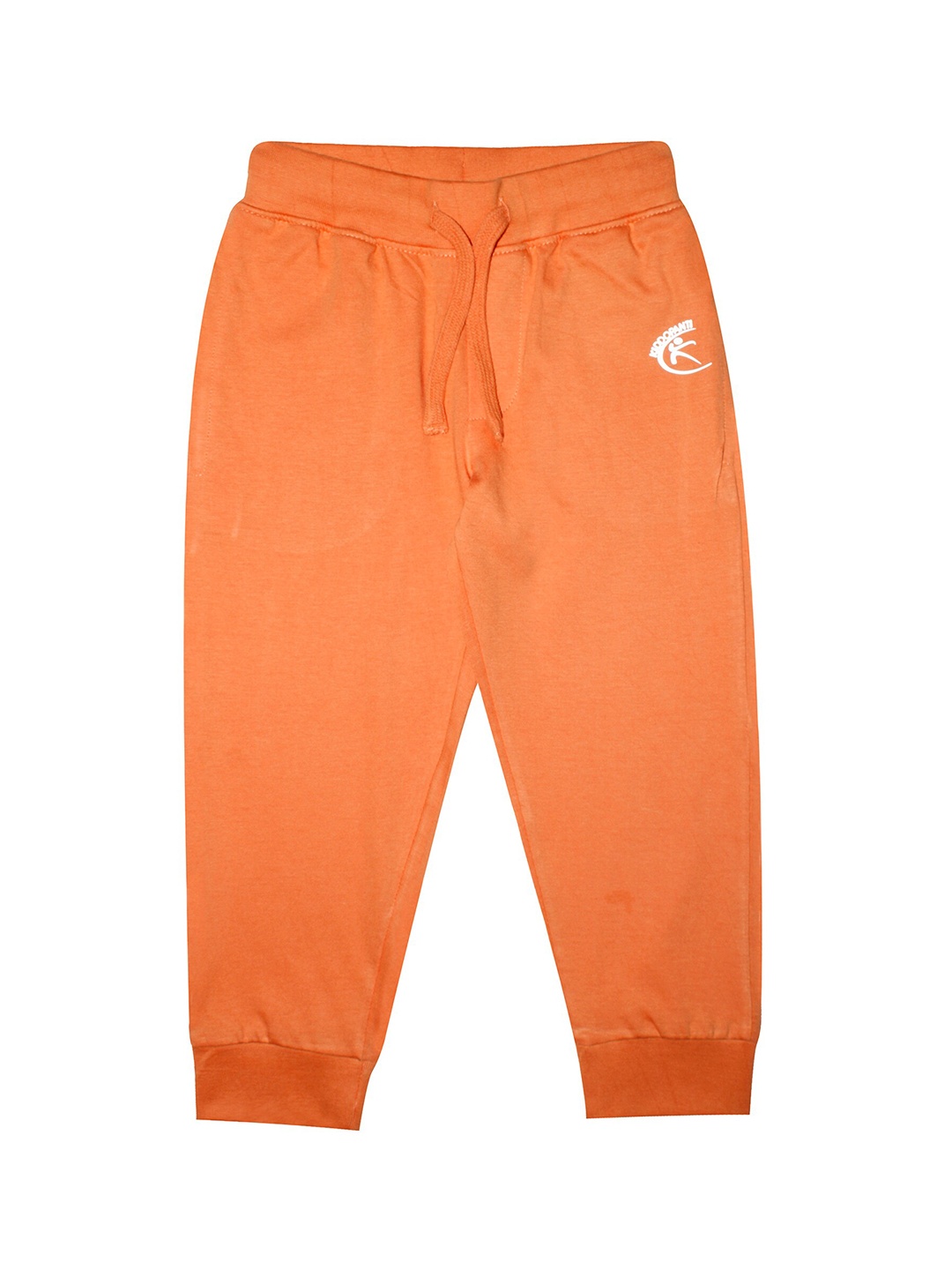 

KiddoPanti Kids Orange Solid Pure Cotton Joggers