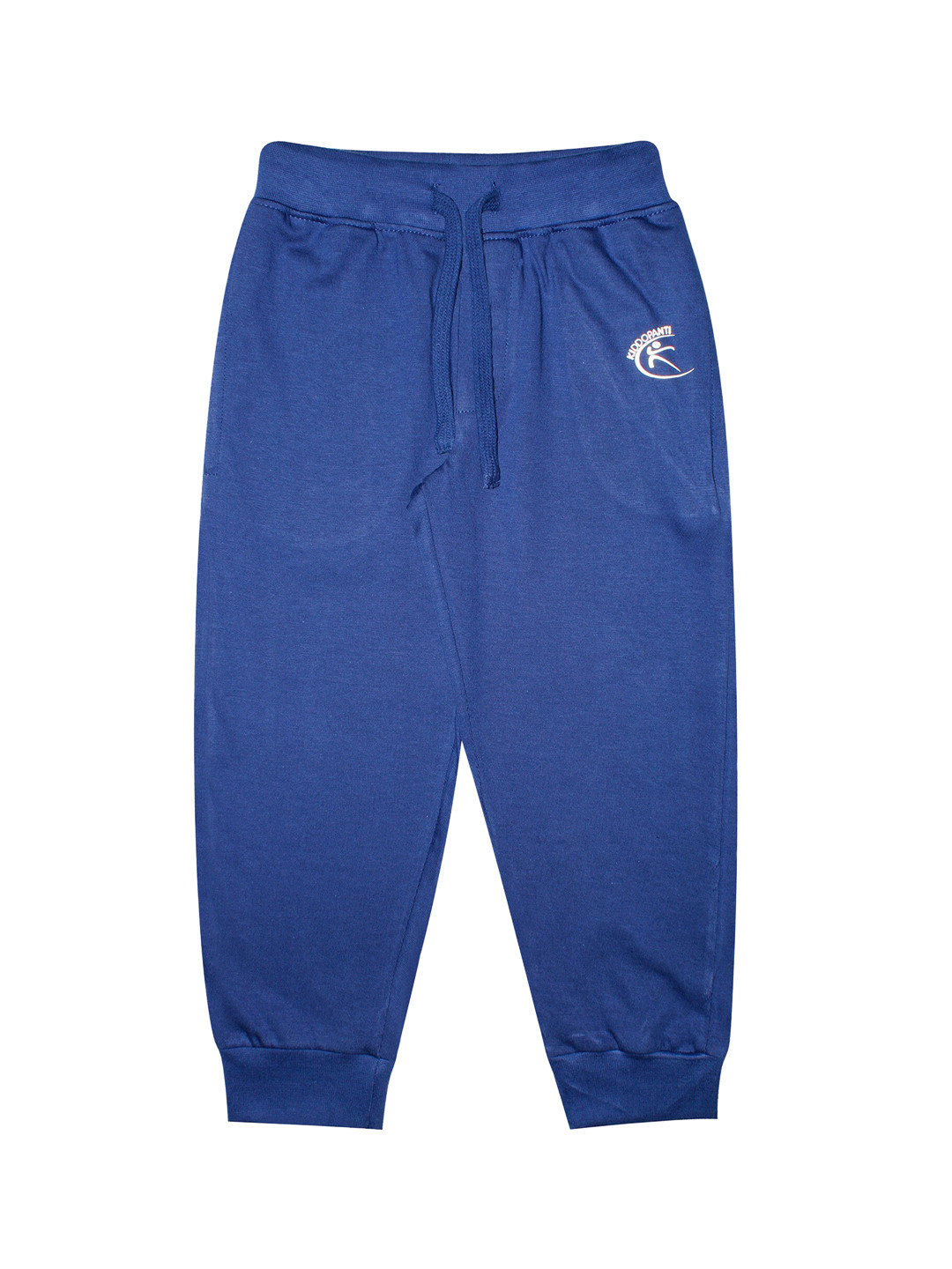 

KiddoPanti Kids Blue Solid Pure Cotton Joggers