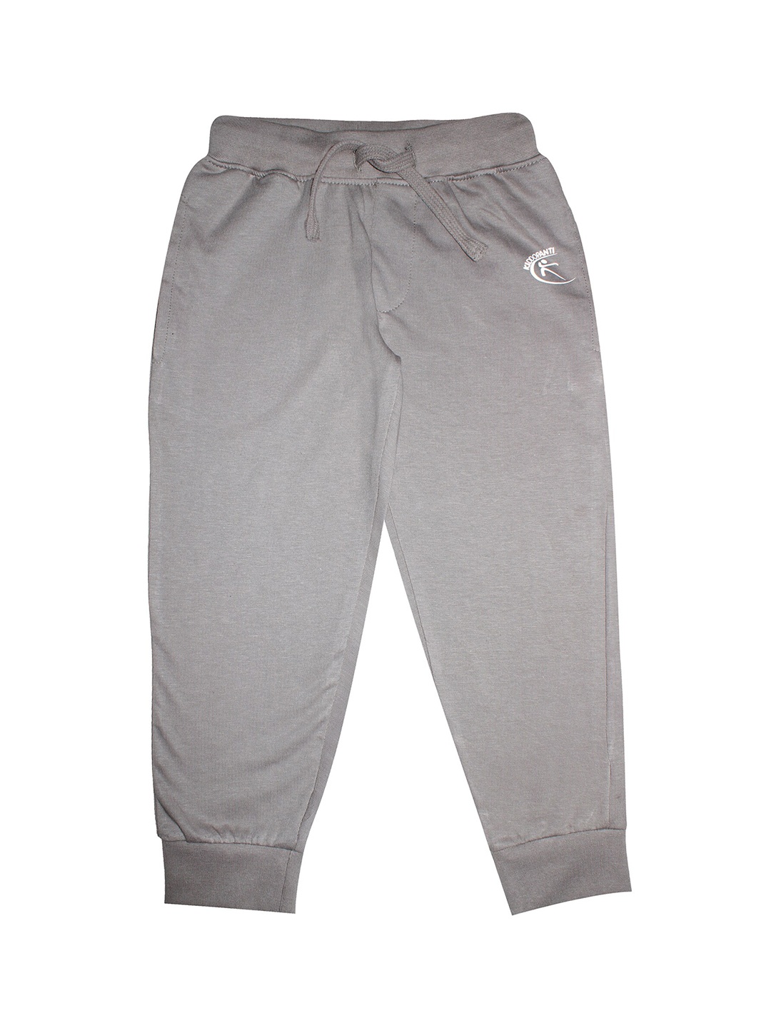 

KiddoPanti Kids Grey Solid Pure Cotton Joggers