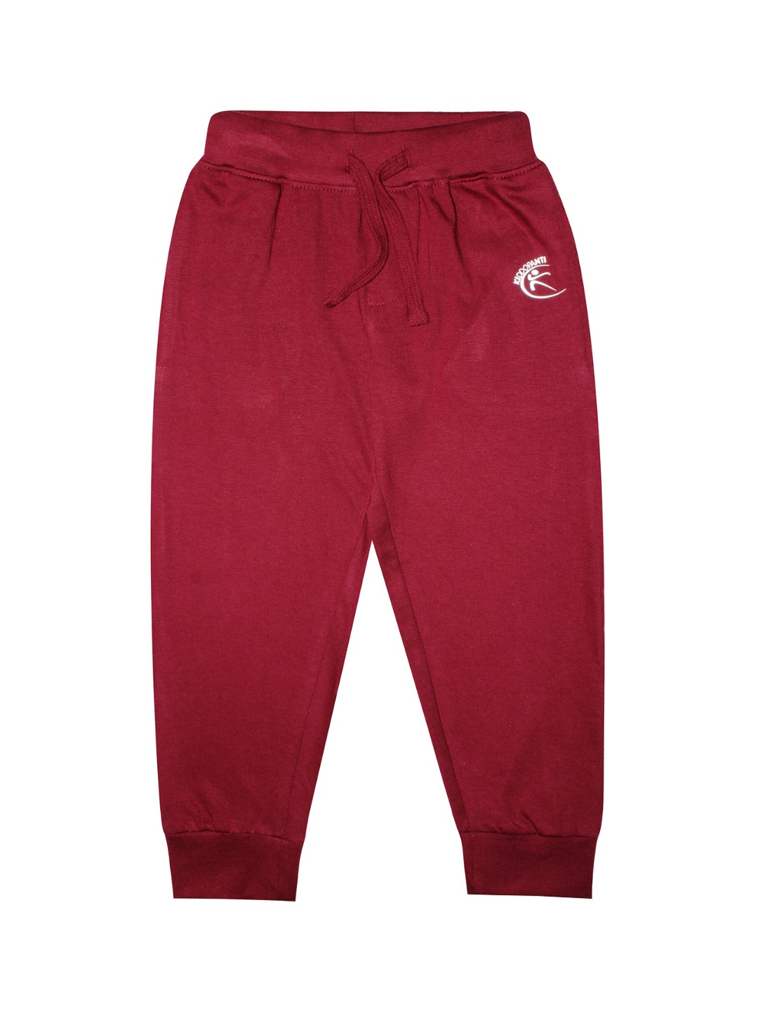 

KiddoPanti Kids Maroon Solid Pure Cotton Joggers