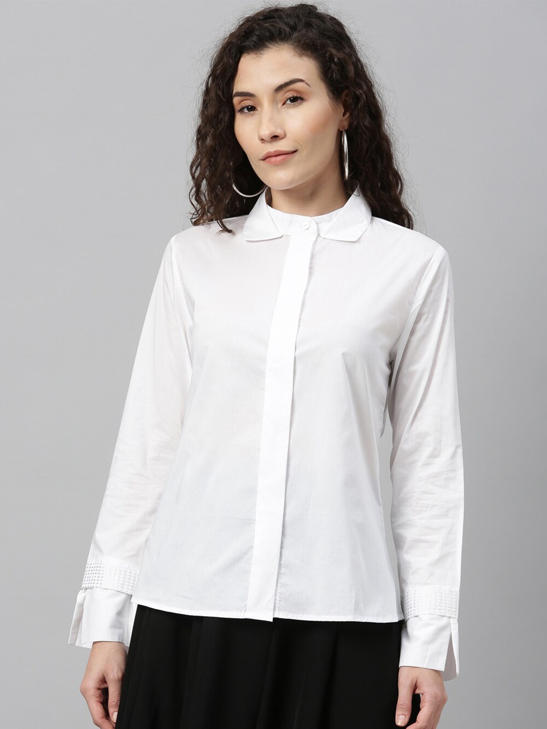 

RAREISM Women White Shirt Style Top