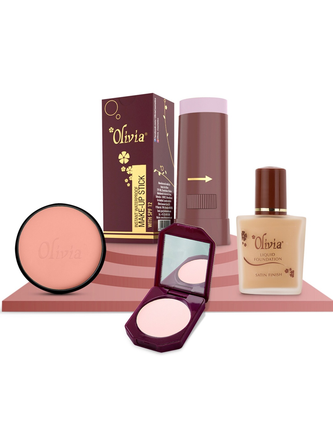 

Olivia Makeup Kit for Very Fair Skin Tone, Multi