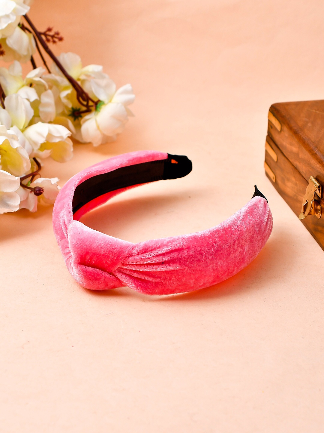 

Silvermerc Designs Girls Women Pink & Black Knot Hairband