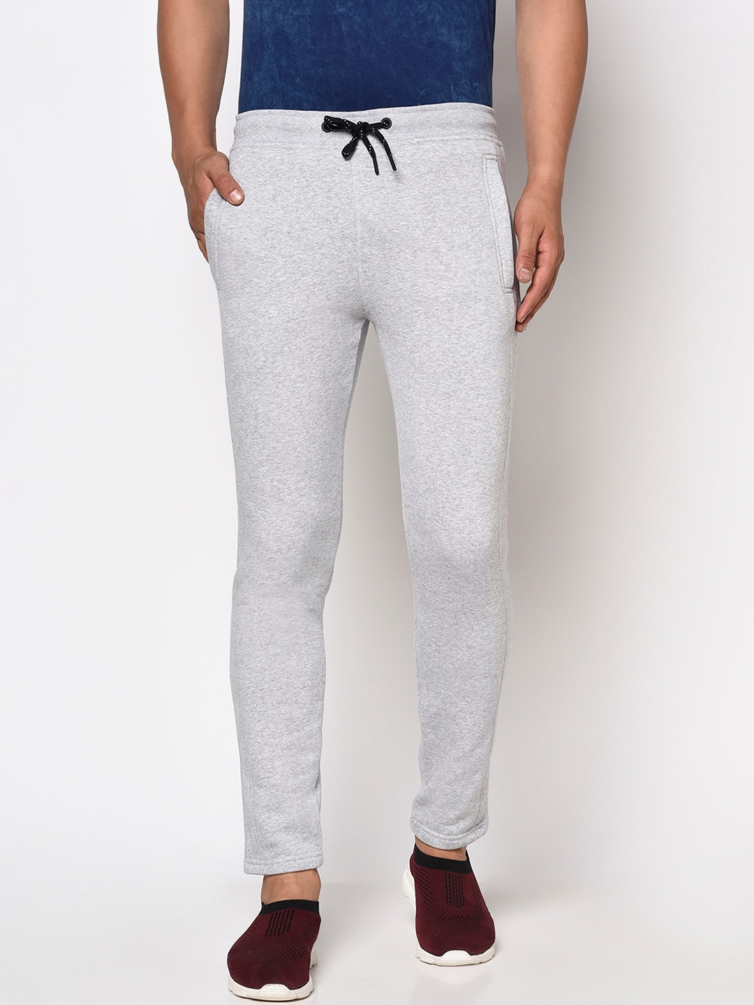 

Octave Men Grey Solid Cotton Track Pants