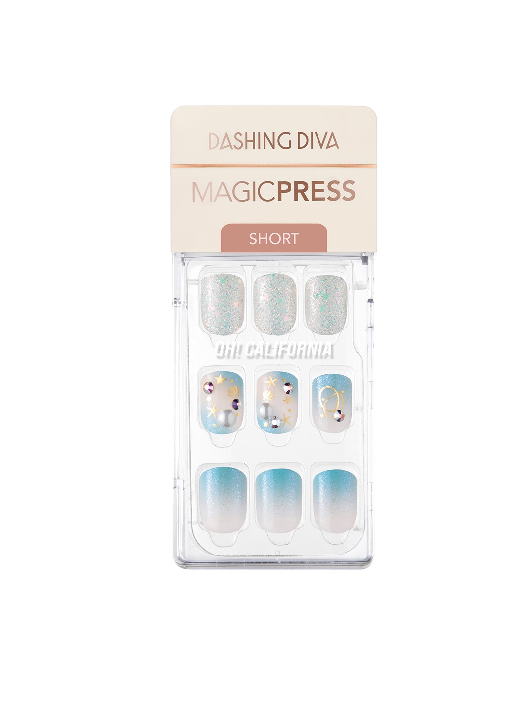 

Dashing Diva MAGICPRESS My Paradise Nails, Silver