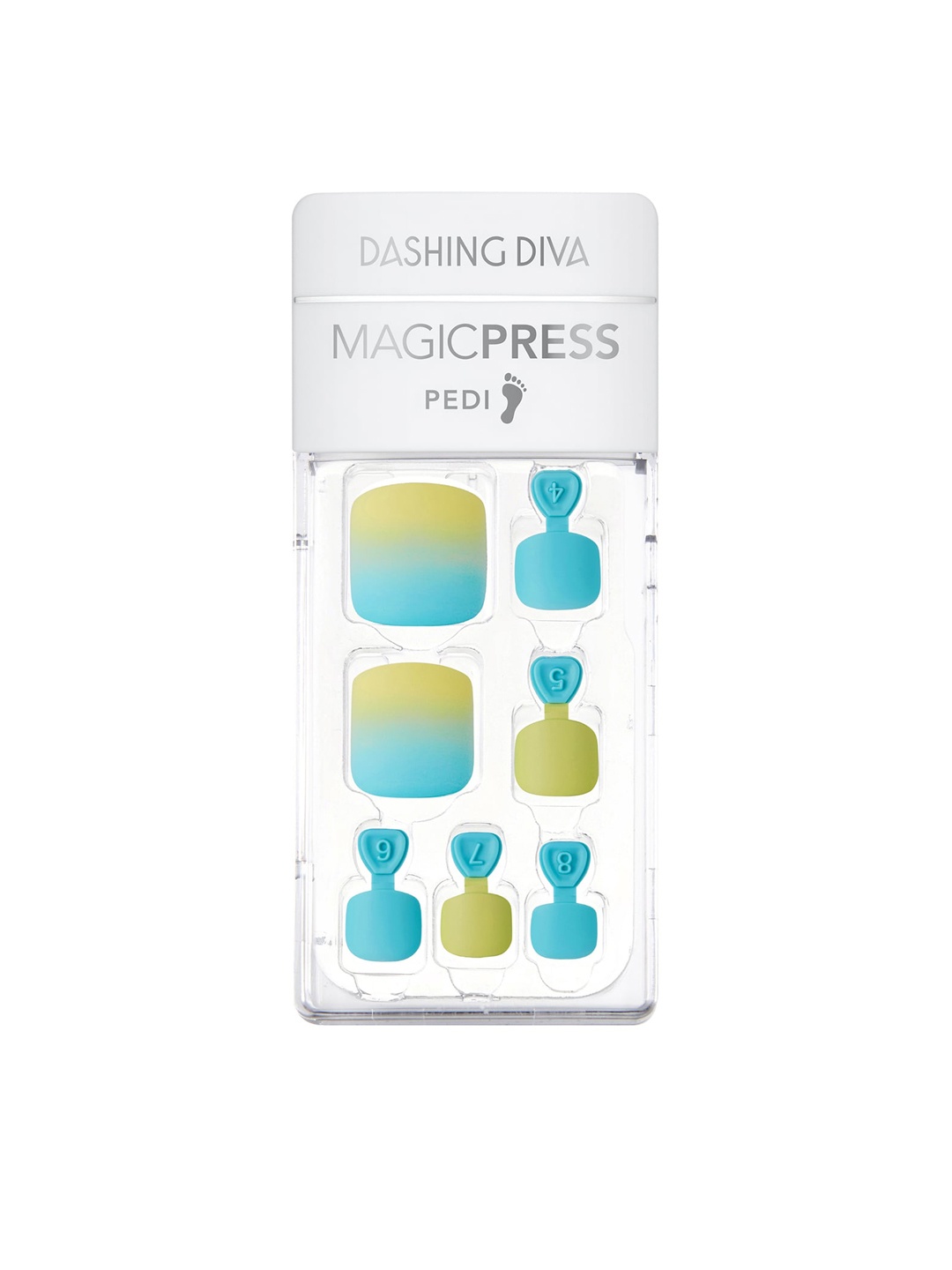 

Dashing Diva MAGICPRESS Blue Mojito Nails