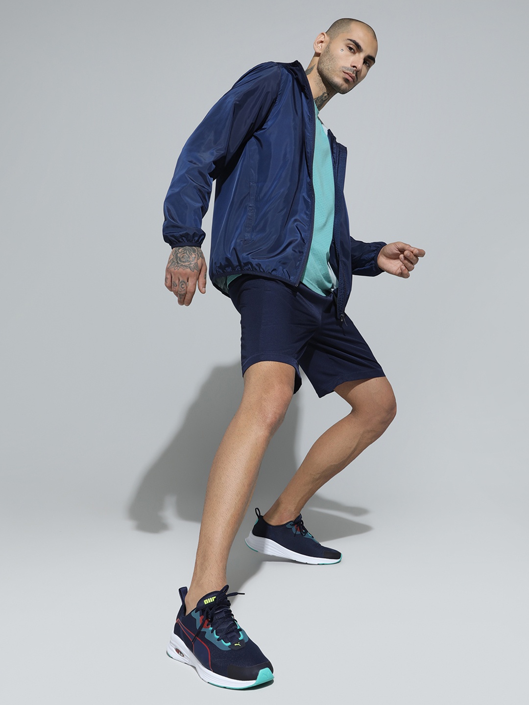 

Puma Men Navy Blue Mesh Running Shoes