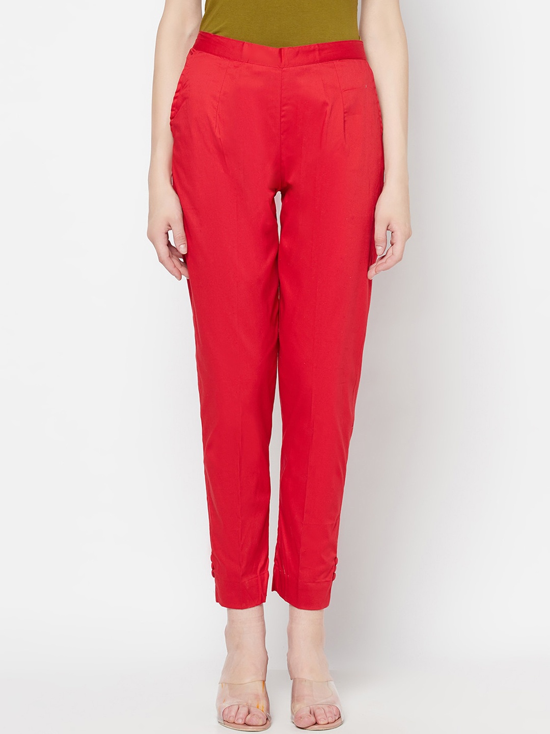 

Purple State Women Red Peg Trousers