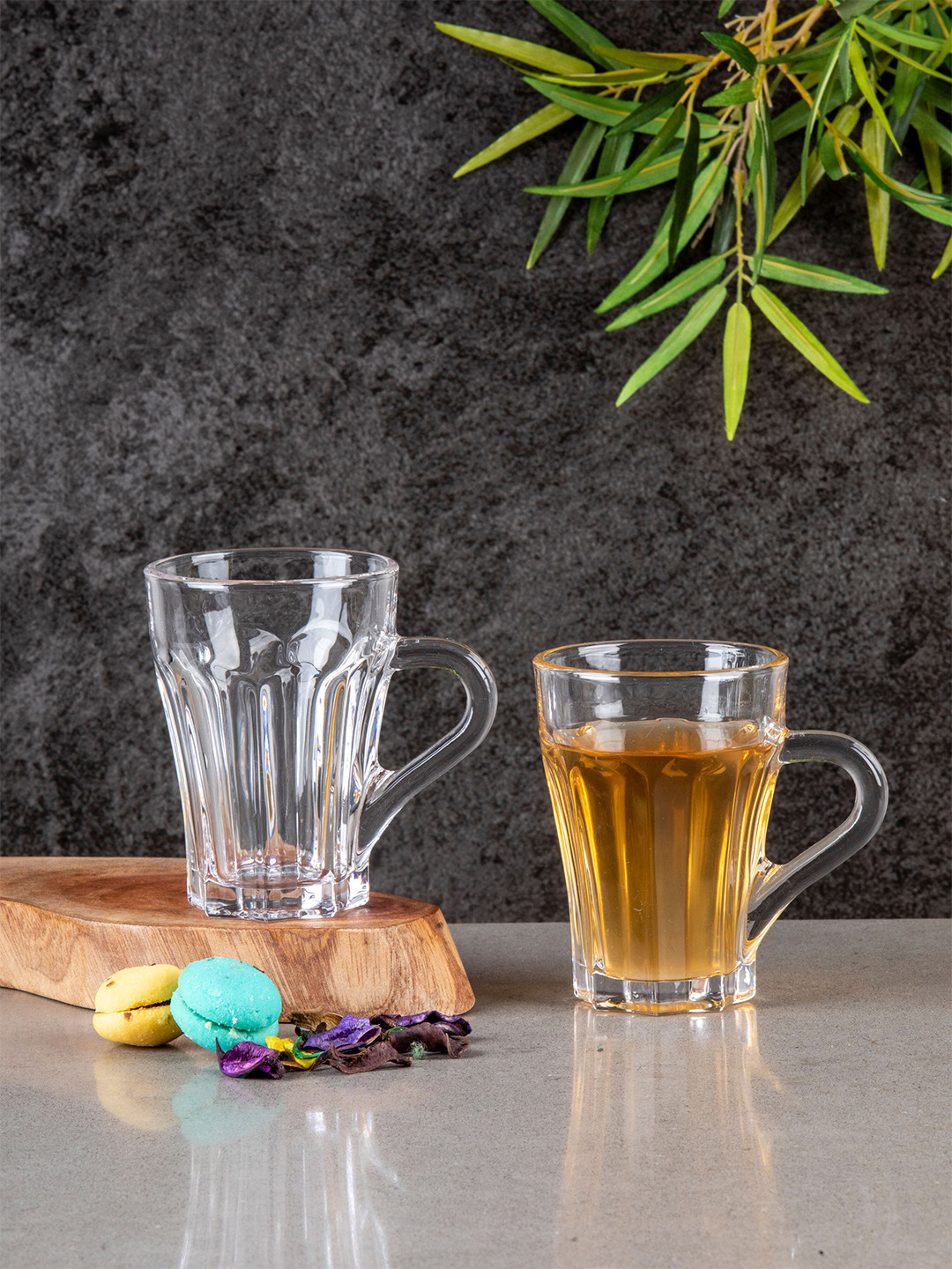 

GOODHOMES Set of 6 Transparent Solid Glass Transparent Mugs