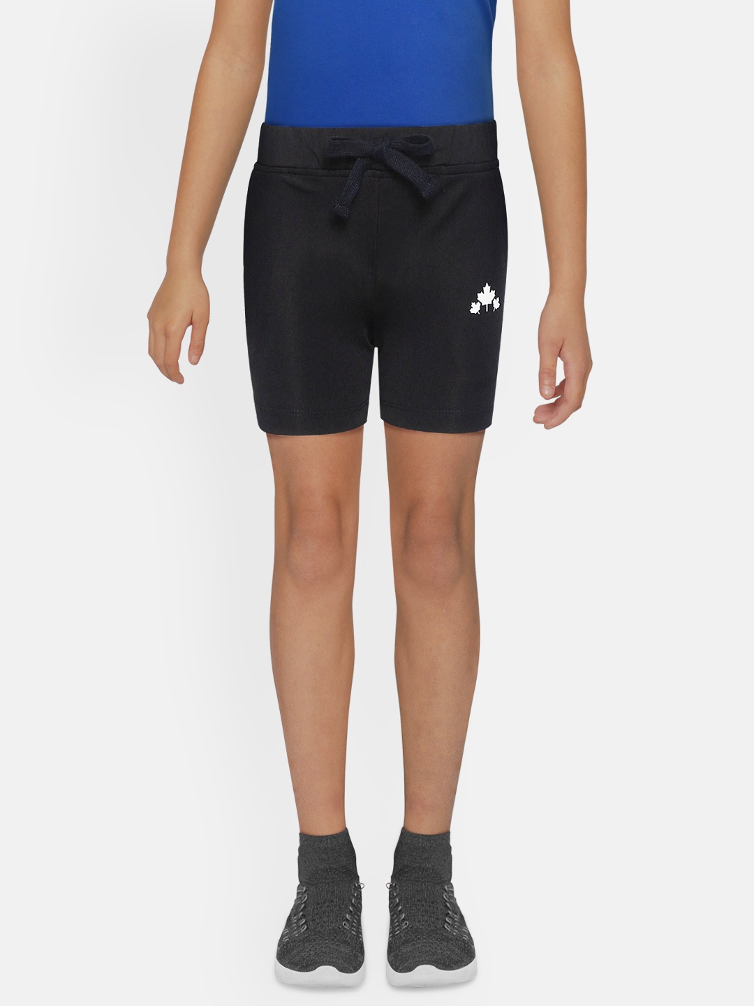 

Rute Boys Black Solid Slim Fit Regular Shorts