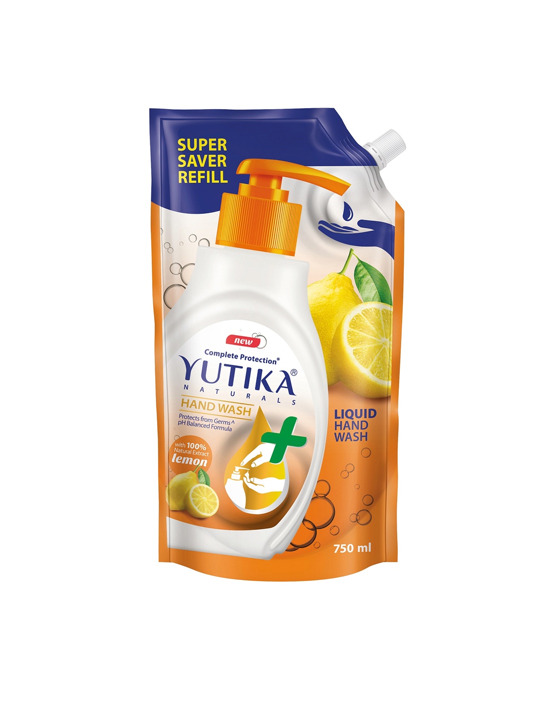 

YUTIKA Super Saver Handwash Refill Pack - 750ml, Yellow