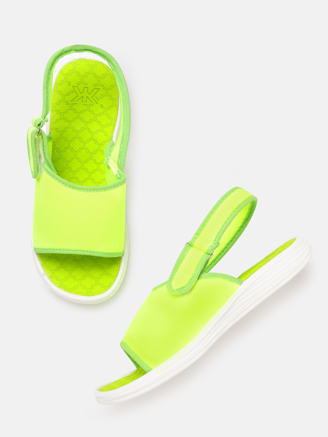 

Kook N Keech Women Fluorescent Green Solid One Toe Flats