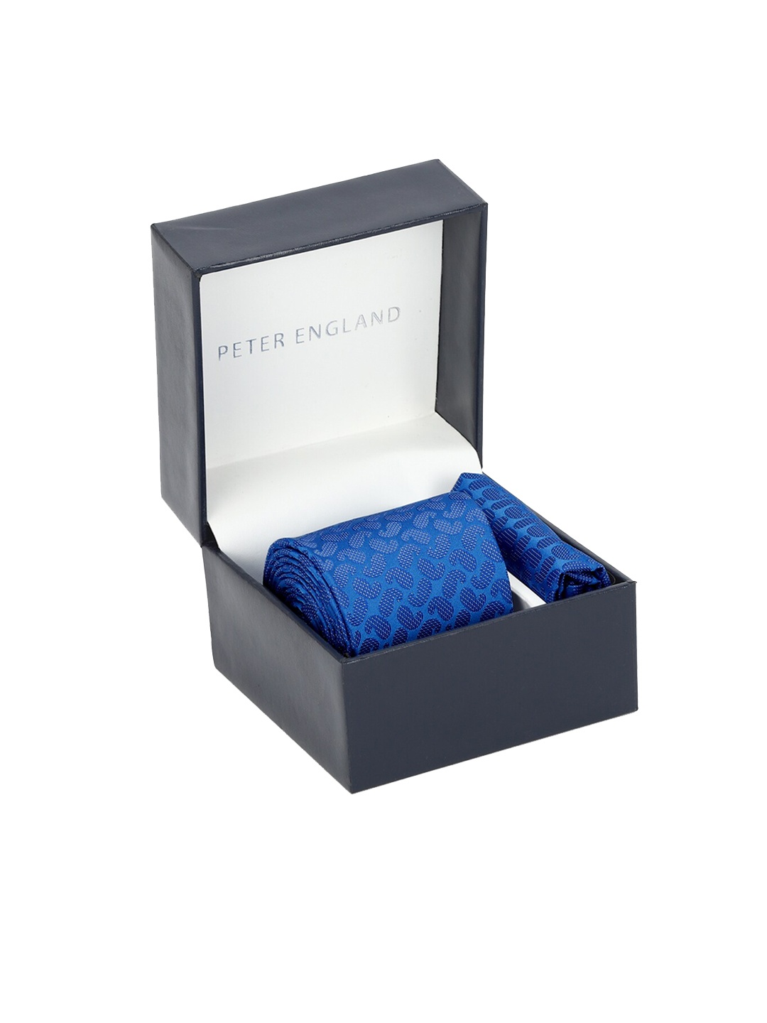 

Peter England Blue Tie and Pocket Square Gift Set