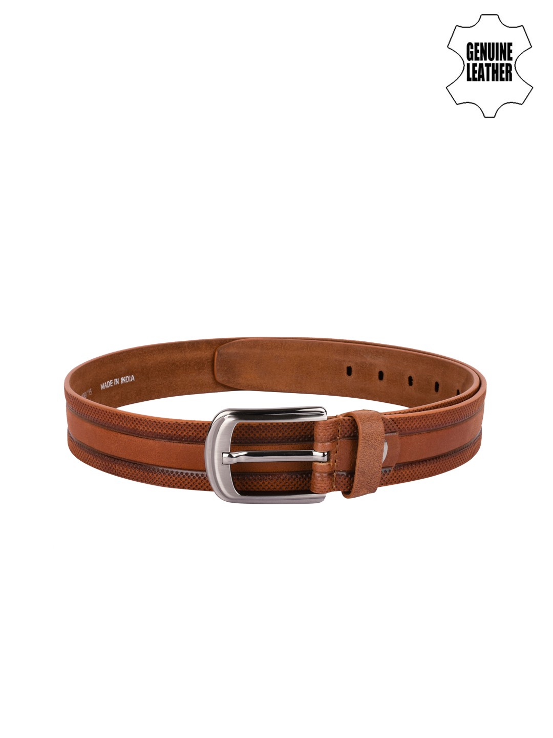 

Teakwood Leathers Men Brown Genuine Leather Belt