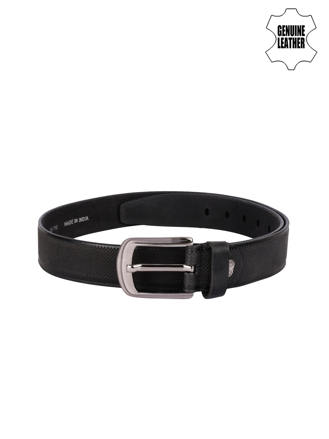 

Teakwood Leathers Men Black Genuine Leather Belt