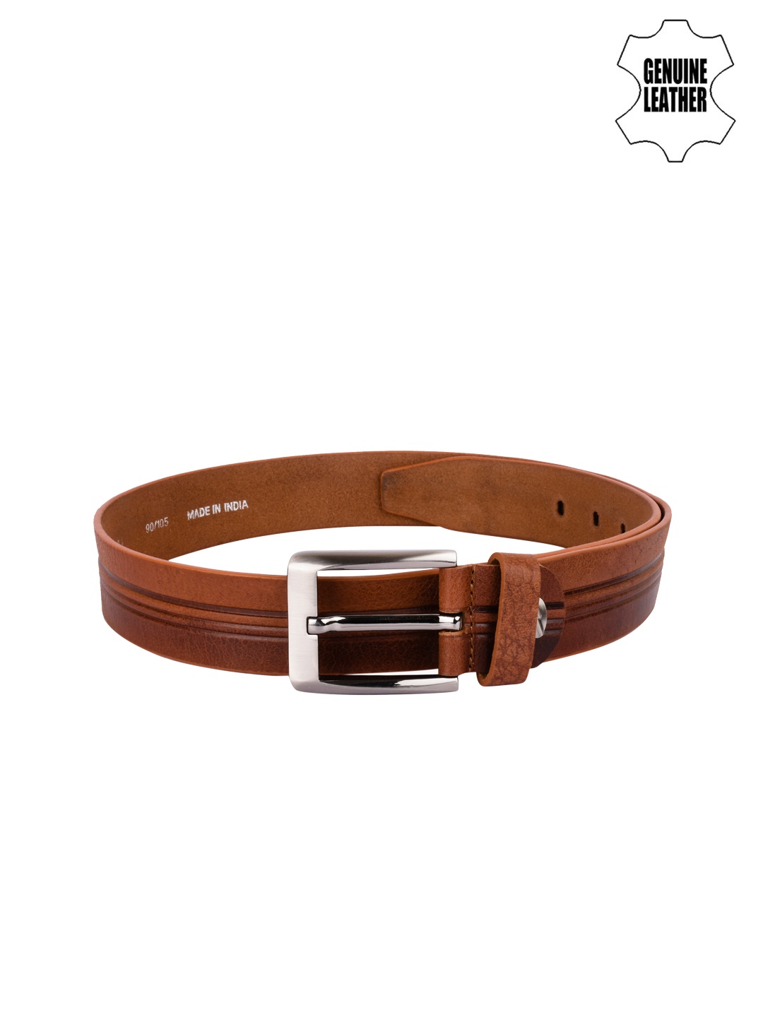 

Teakwood Leathers Men Brown Genuine Leather Belt