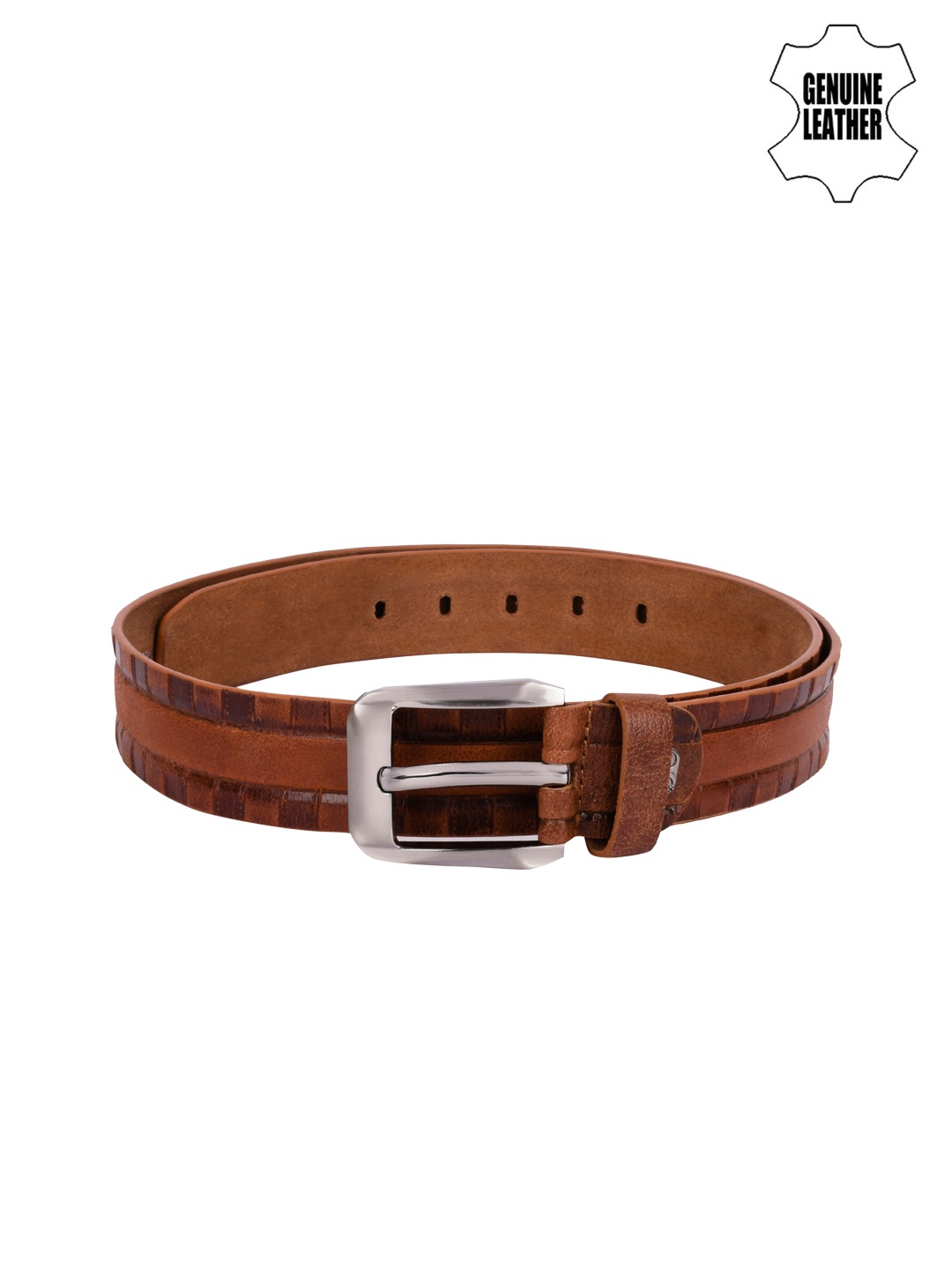 

Teakwood Leathers Men Brown Genuine Leather Belt