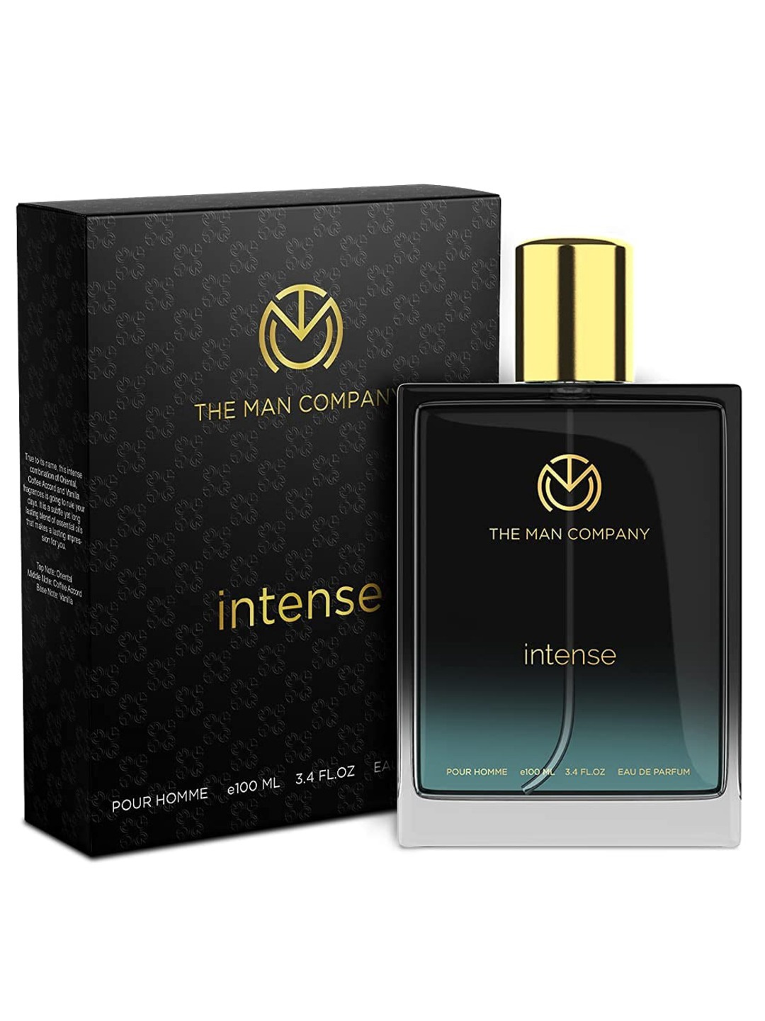 

THE MAN COMPANY Intense EDP for Men - 100 ml, Black