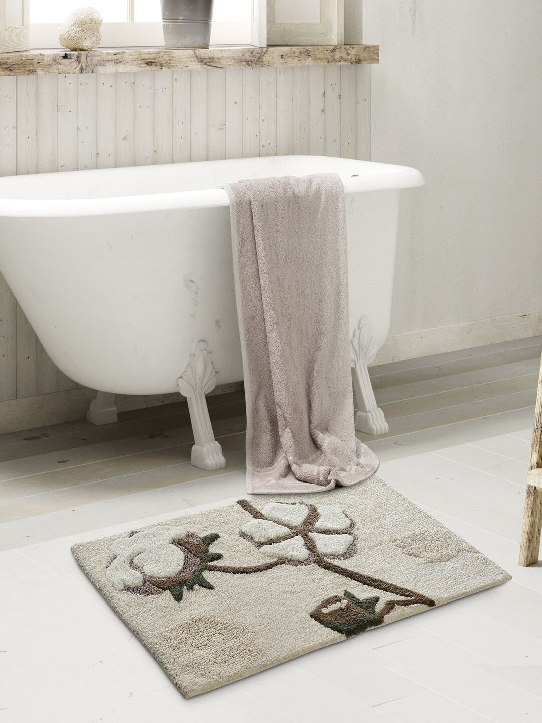 

Saral Home Grey Premium Cotton Bath Mat