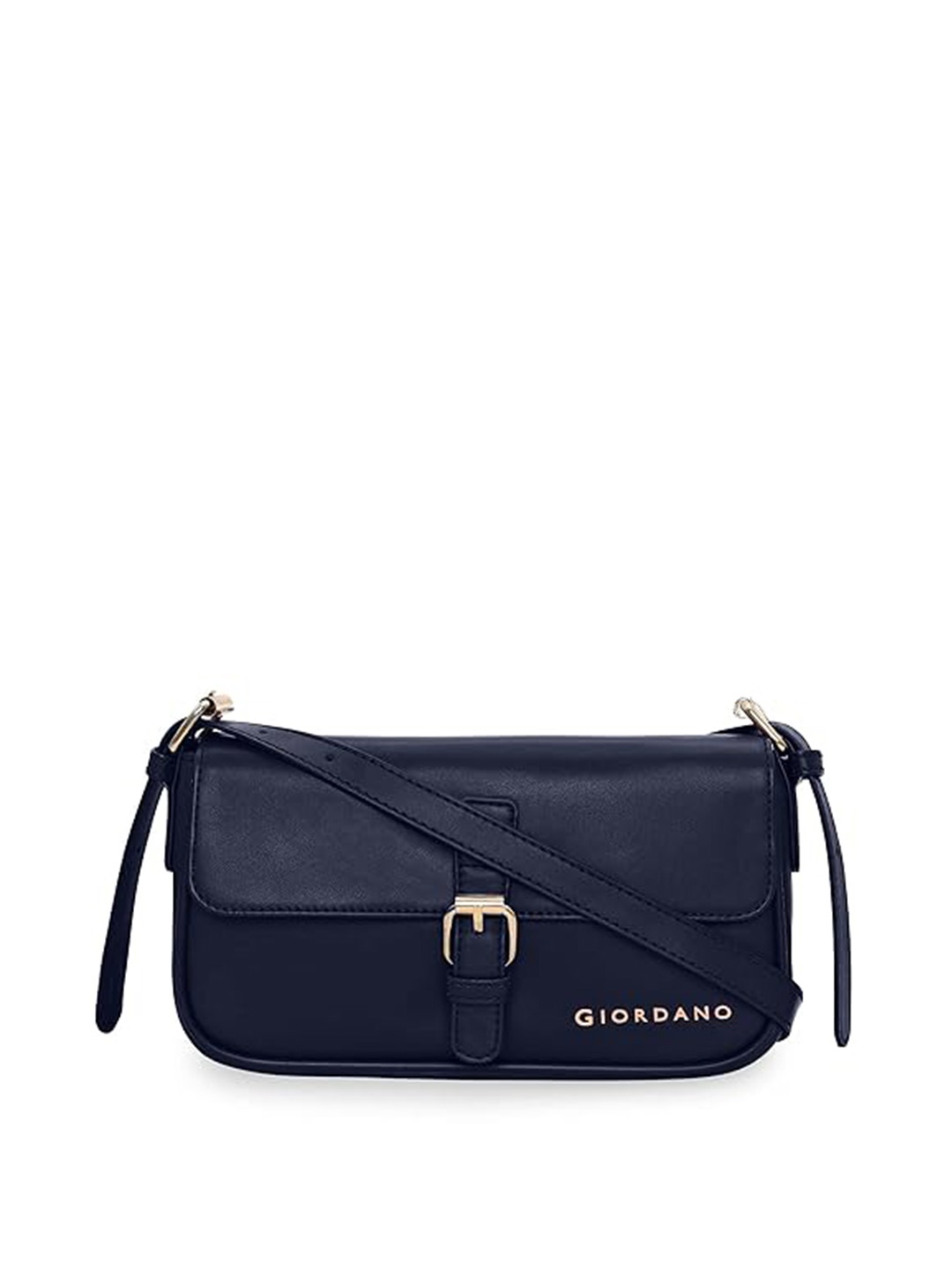 

GIORDANO Women PU Structured Sling Bag, Navy blue