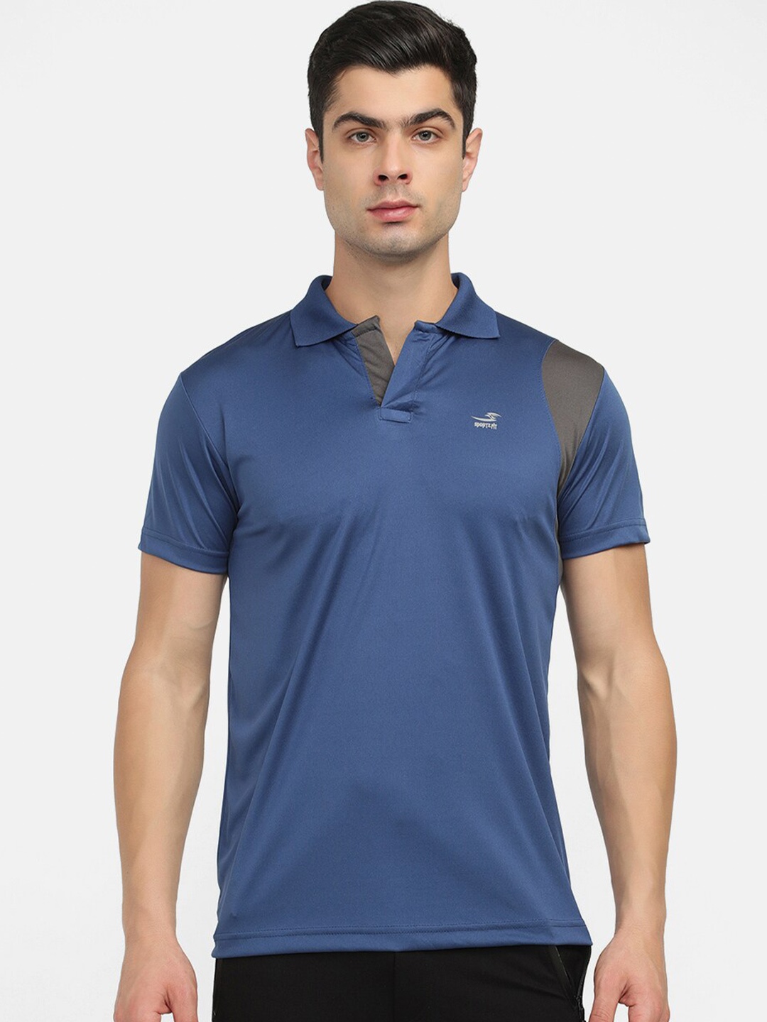 

V2 Value & Variety Men Blue Polo Collar T-shirt