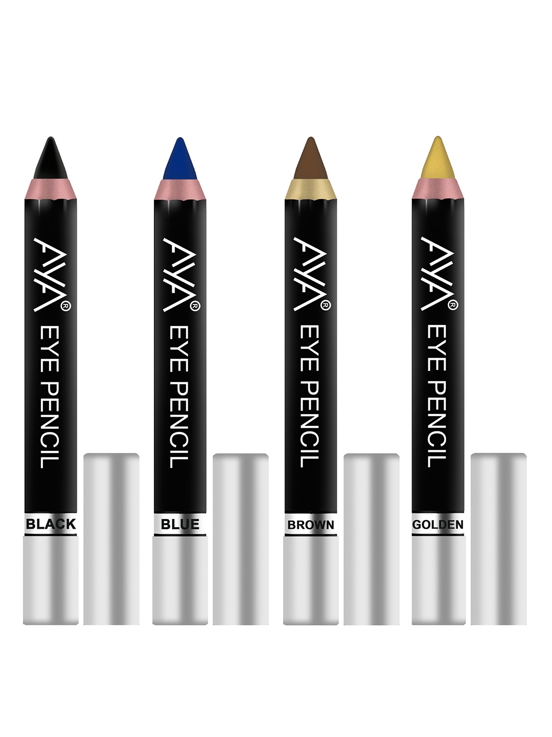 

AYA Set of 4 Eye Liner Kajal - Black, Blue, Brown, Golden, Multi