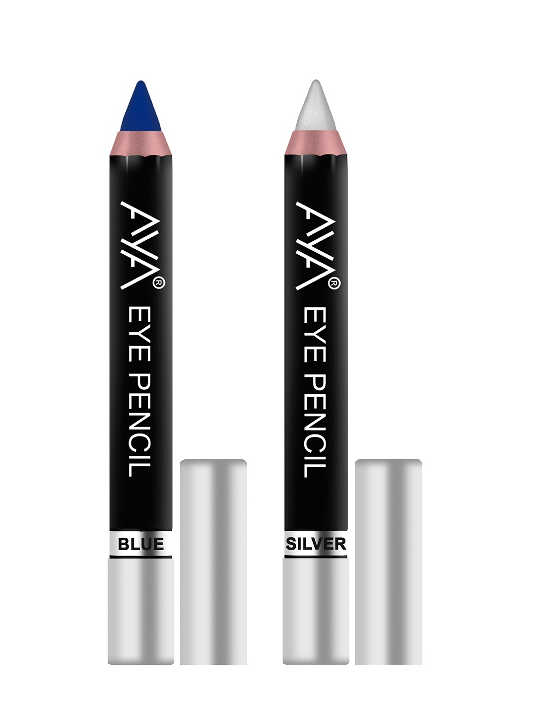 

AYA Set of 2 Blue & Silver Eye Liner Kajal - 2.8g each