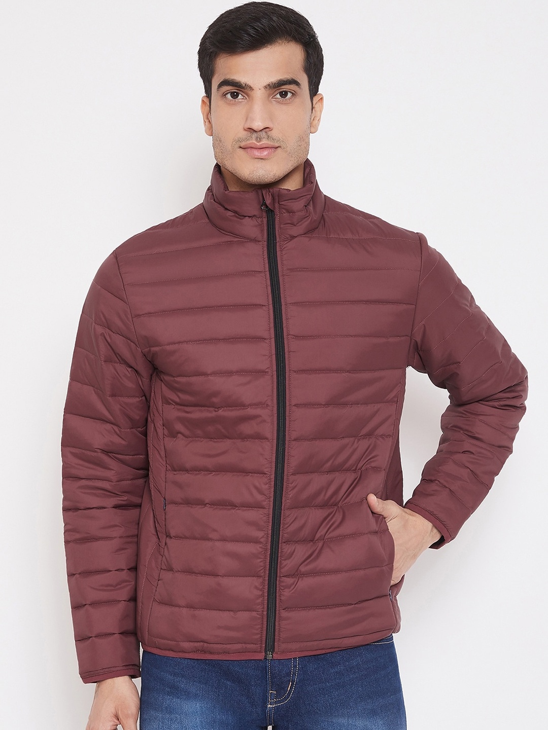 

ATHLISIS Men Maroon Lightweight Puffer Jacket