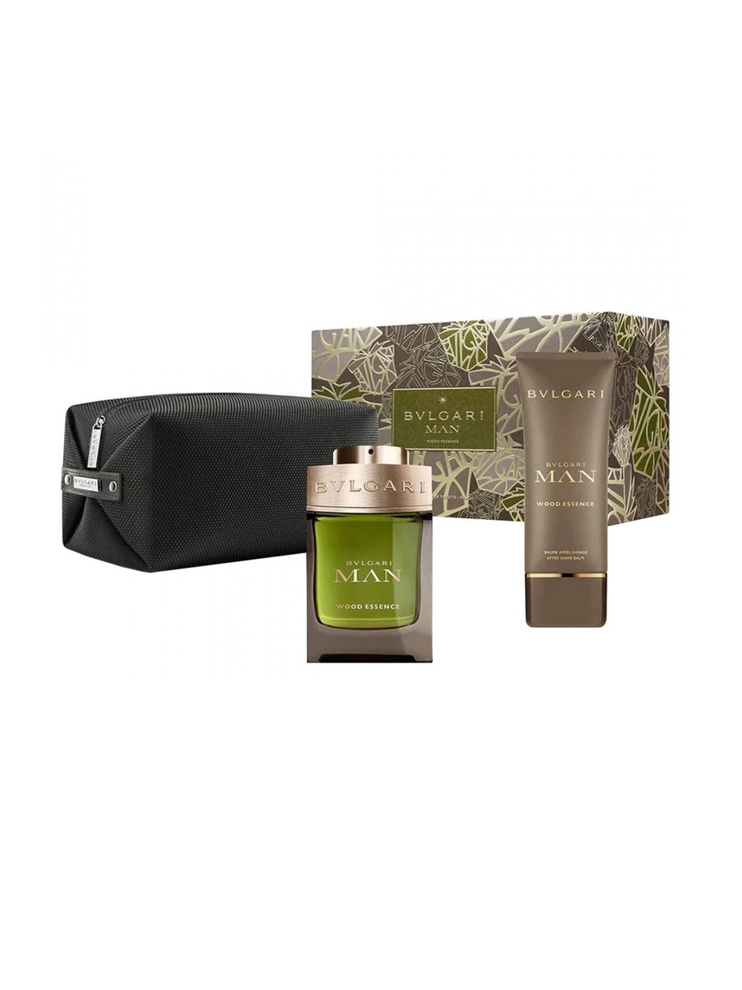 

Bvlgari Man Wood Essence Set (Eau de Parfum 100ml + After Shave Balm 100ml + Pouch), Transparent