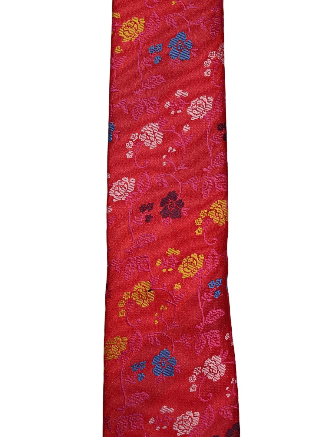 

Alvaro Castagnino Men Maroon & Multicoloured Printed Broad Tie