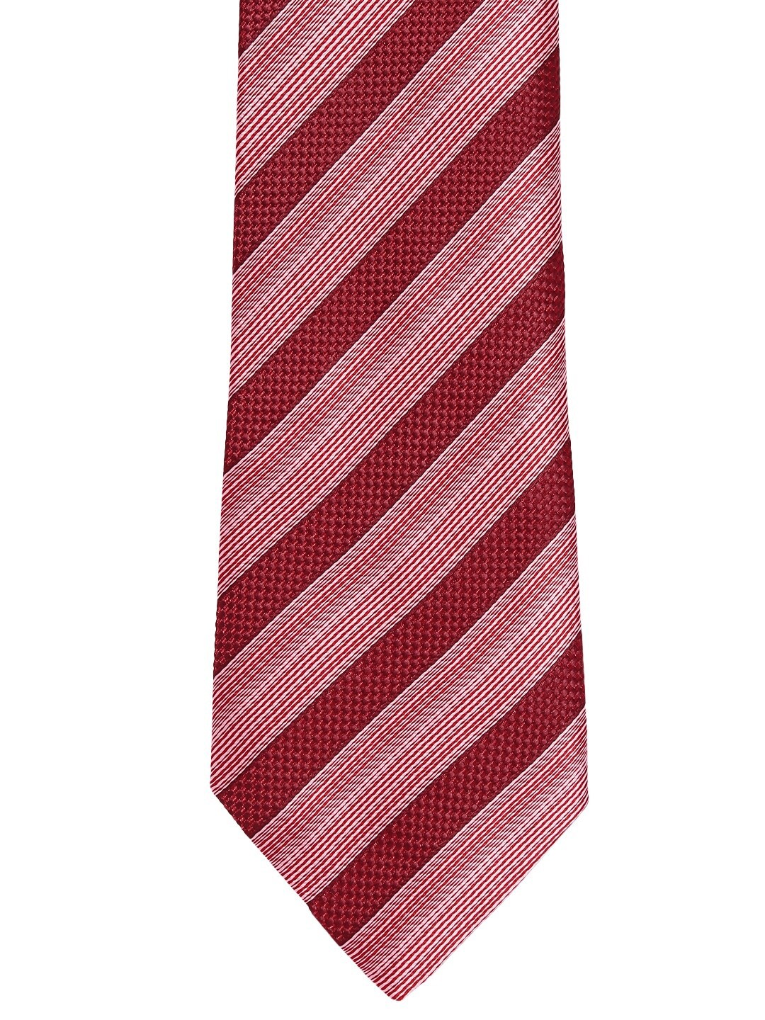 

Alvaro Castagnino Men Red & Pink Striped Broad Tie